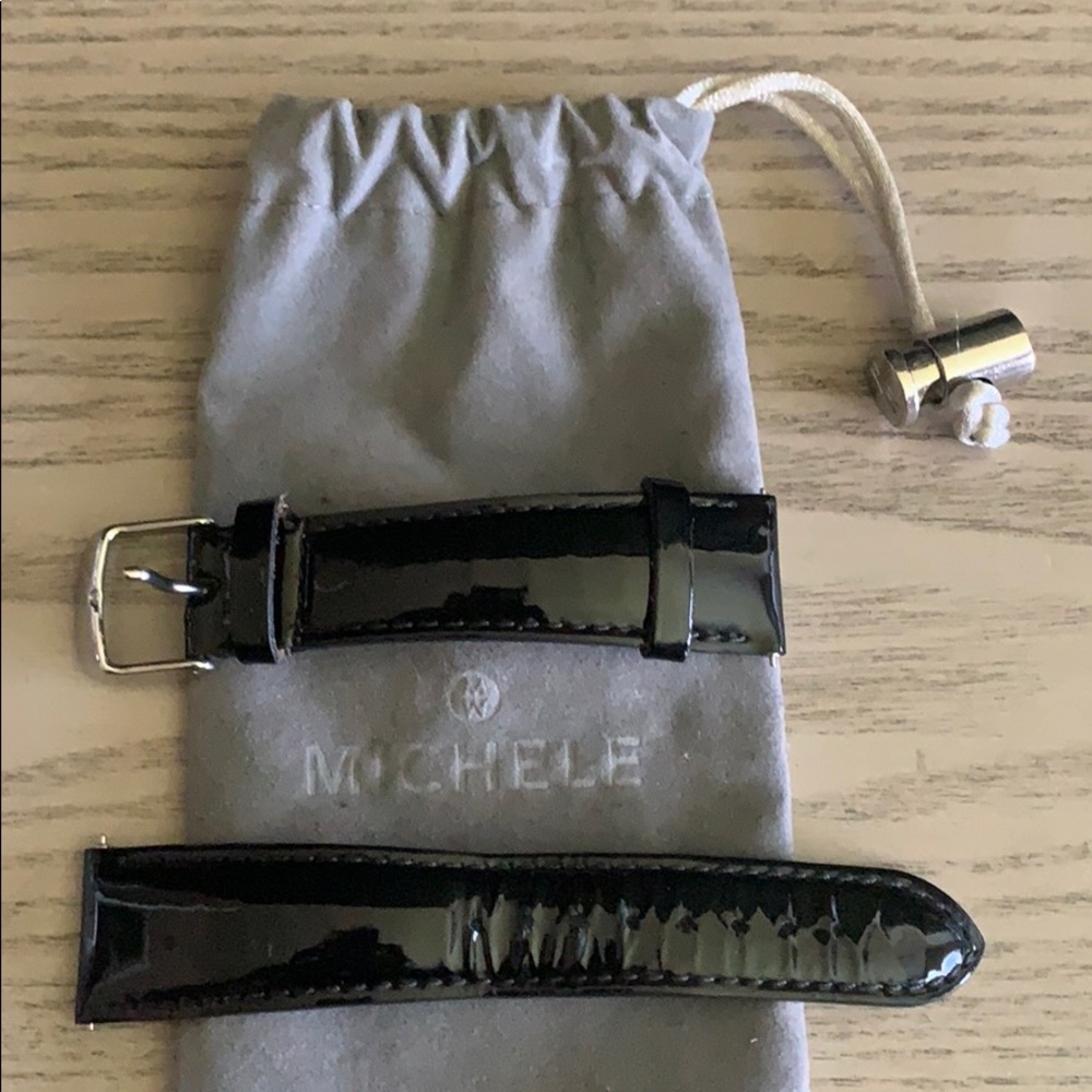 💕🥳 Michele Patent Leather Watch Band